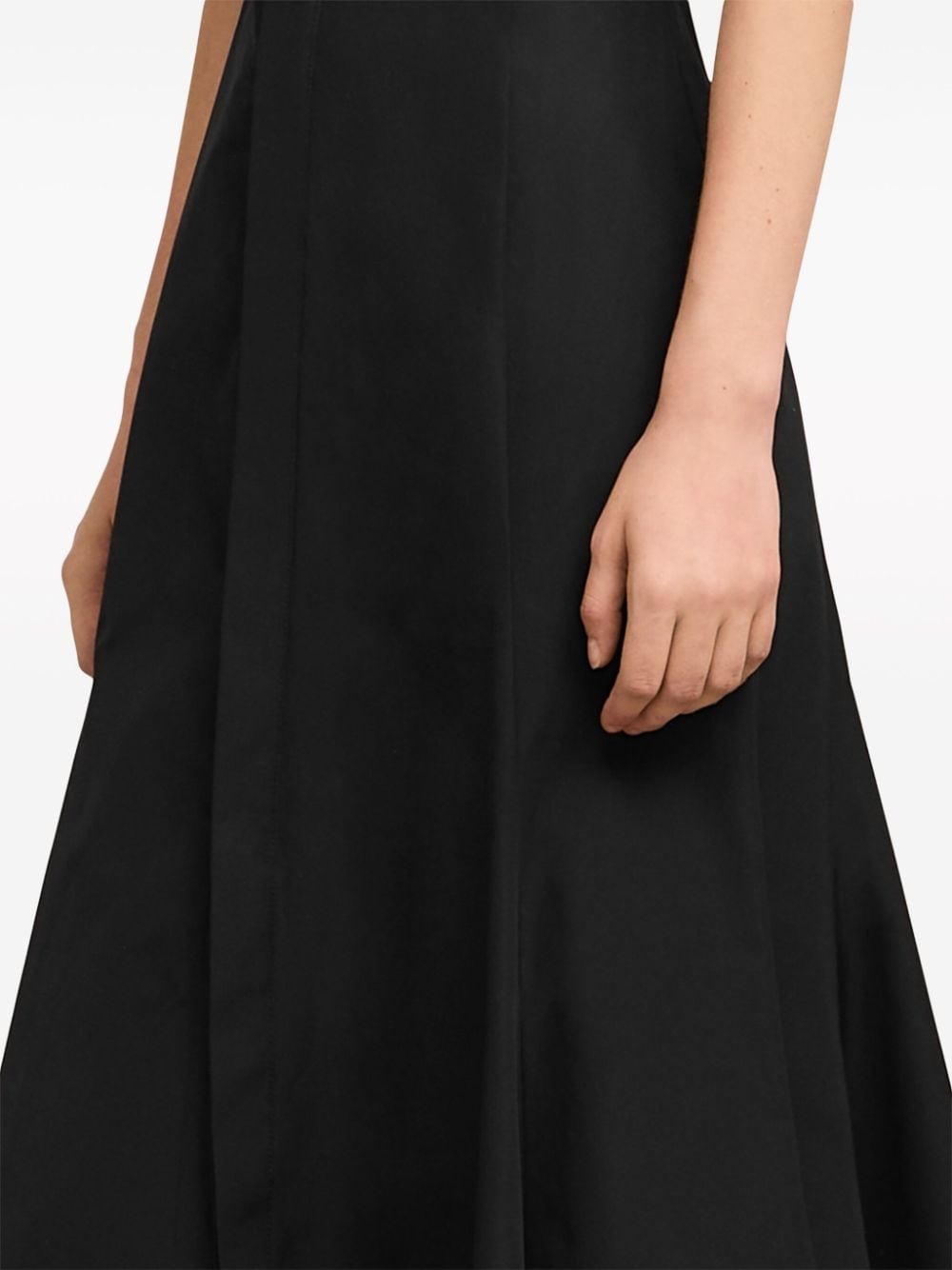 short-sleeve cotton midi dress - 5