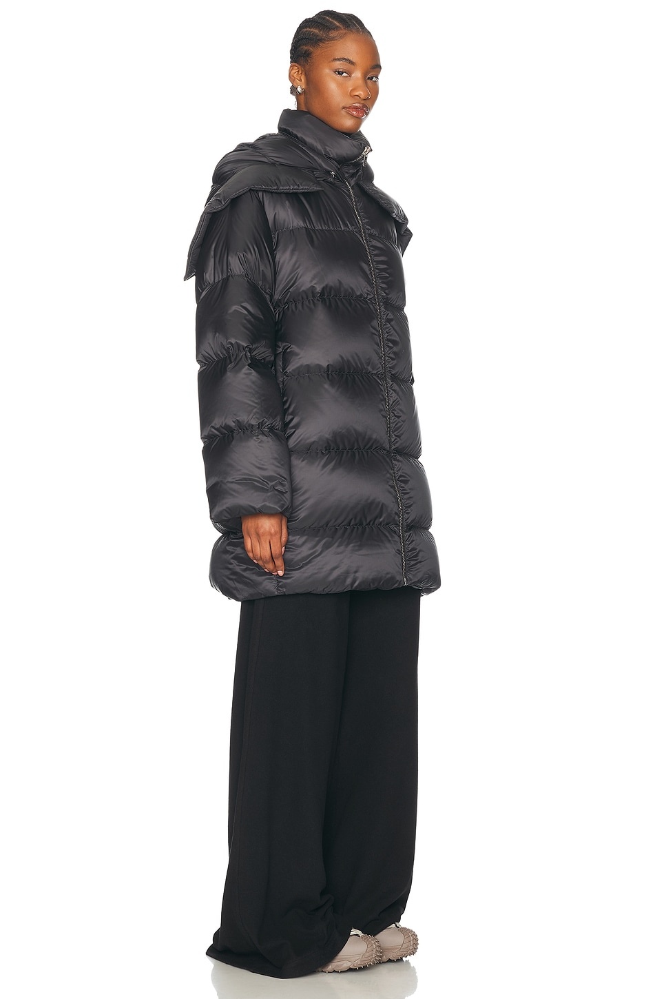 ダウンジャケット・コート MONCLER Moncler X Rick Owens MU02D1C02 Hooded Cyclopic Coat Moncler Hooded Cyclopic Coat in Black – SVRN