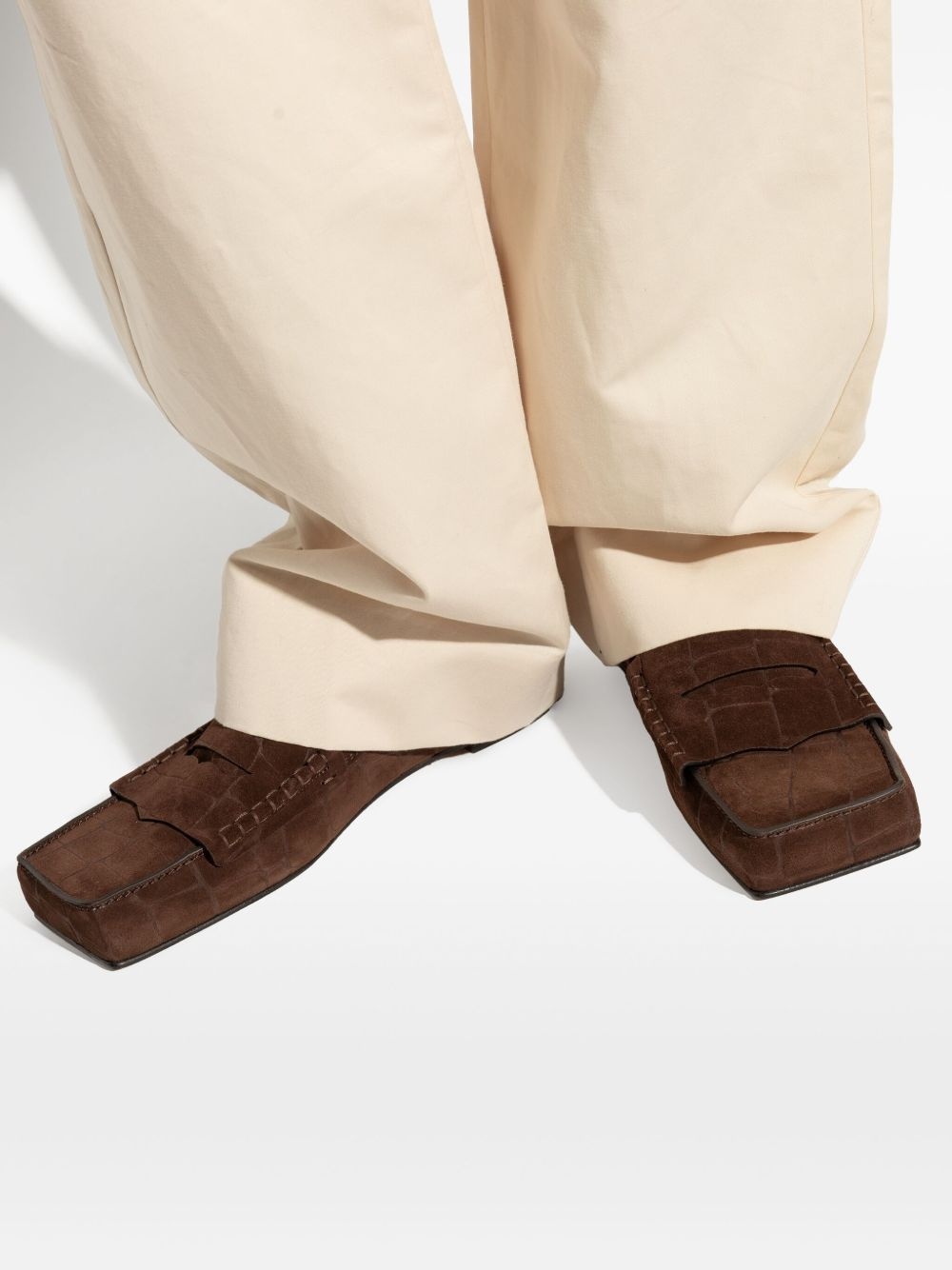 The Carré suede loafers - 6