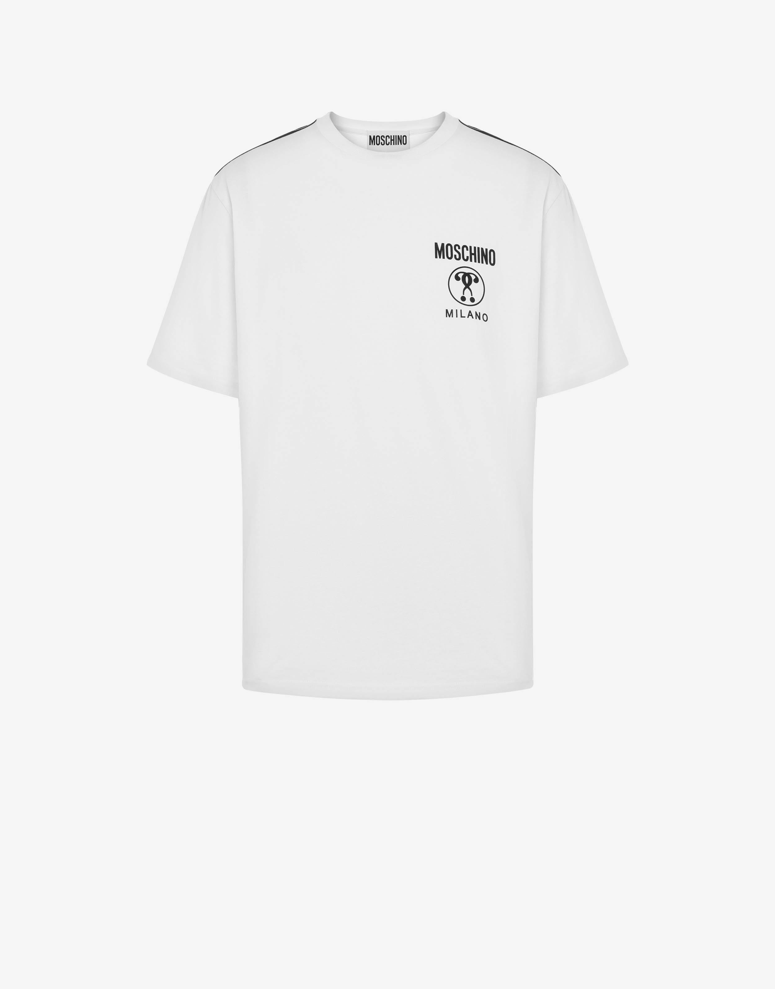 Moschino DOUBLE QUESTION MARK ORGANIC COTTON T-SHIRT