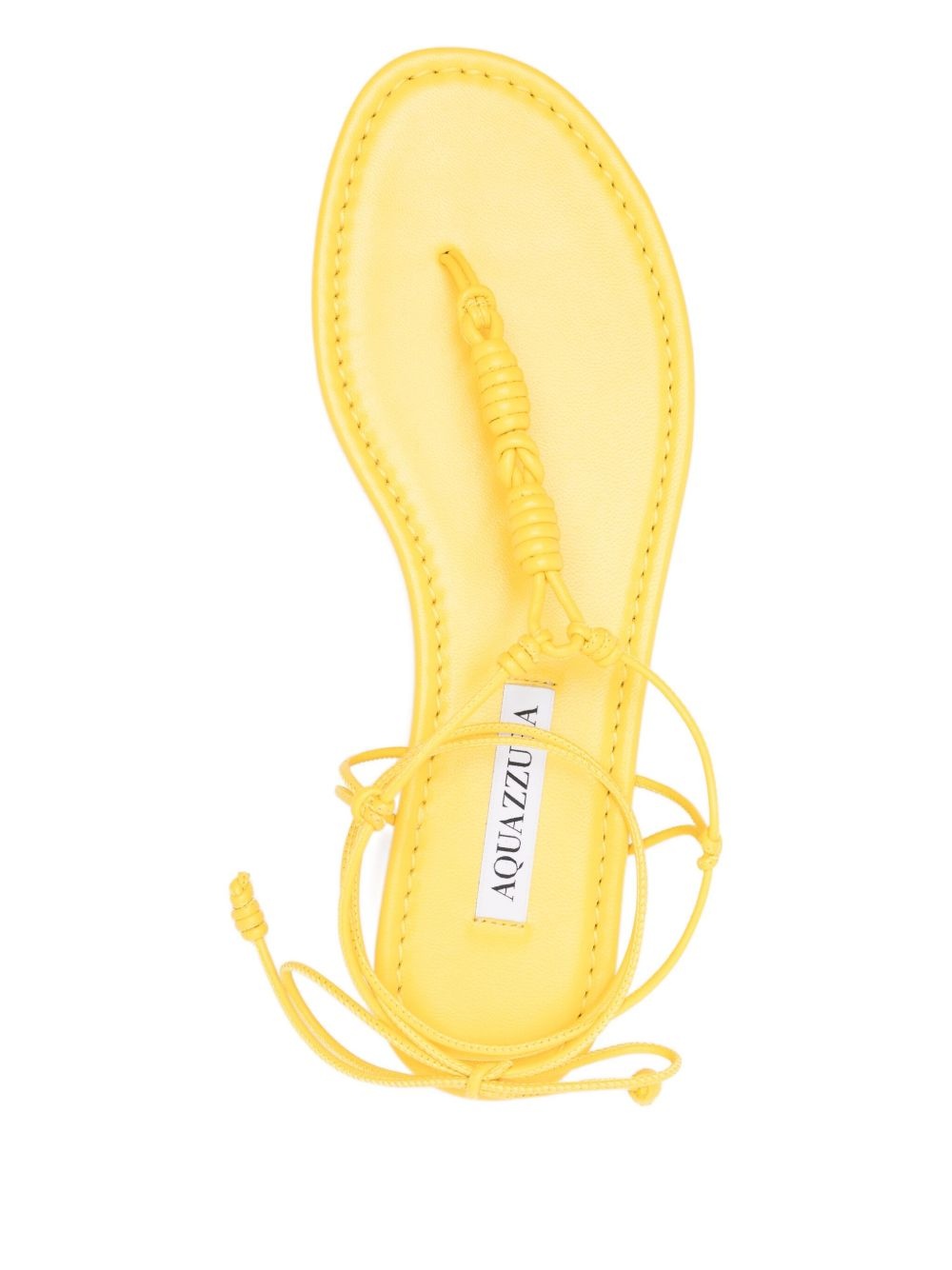 Oaxaca knotted leather flat sandals - 4