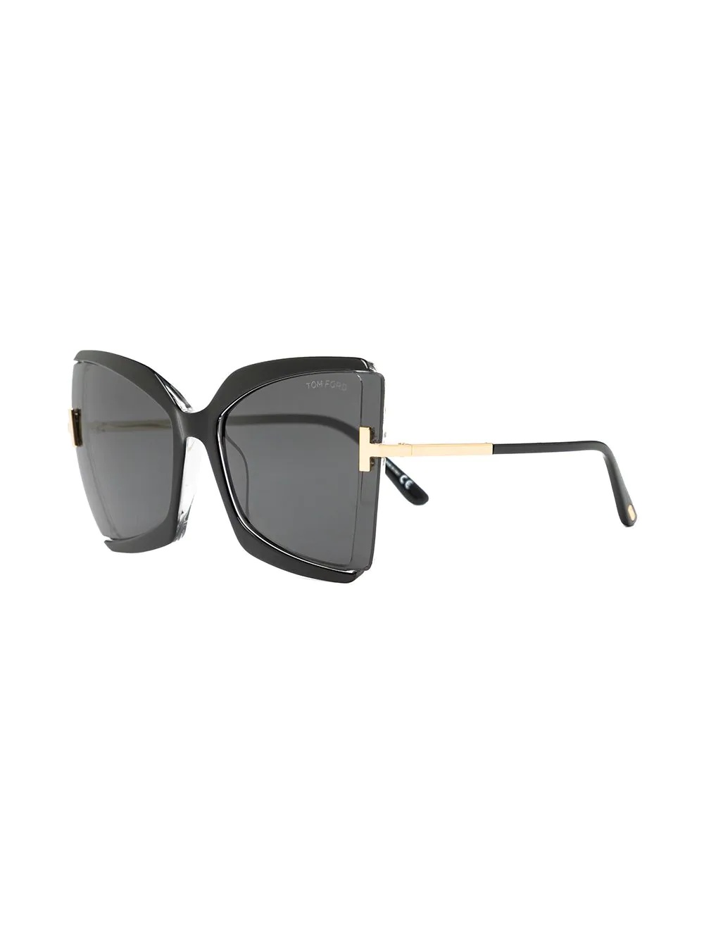 oversized butterfly-frame sunglasses - 2