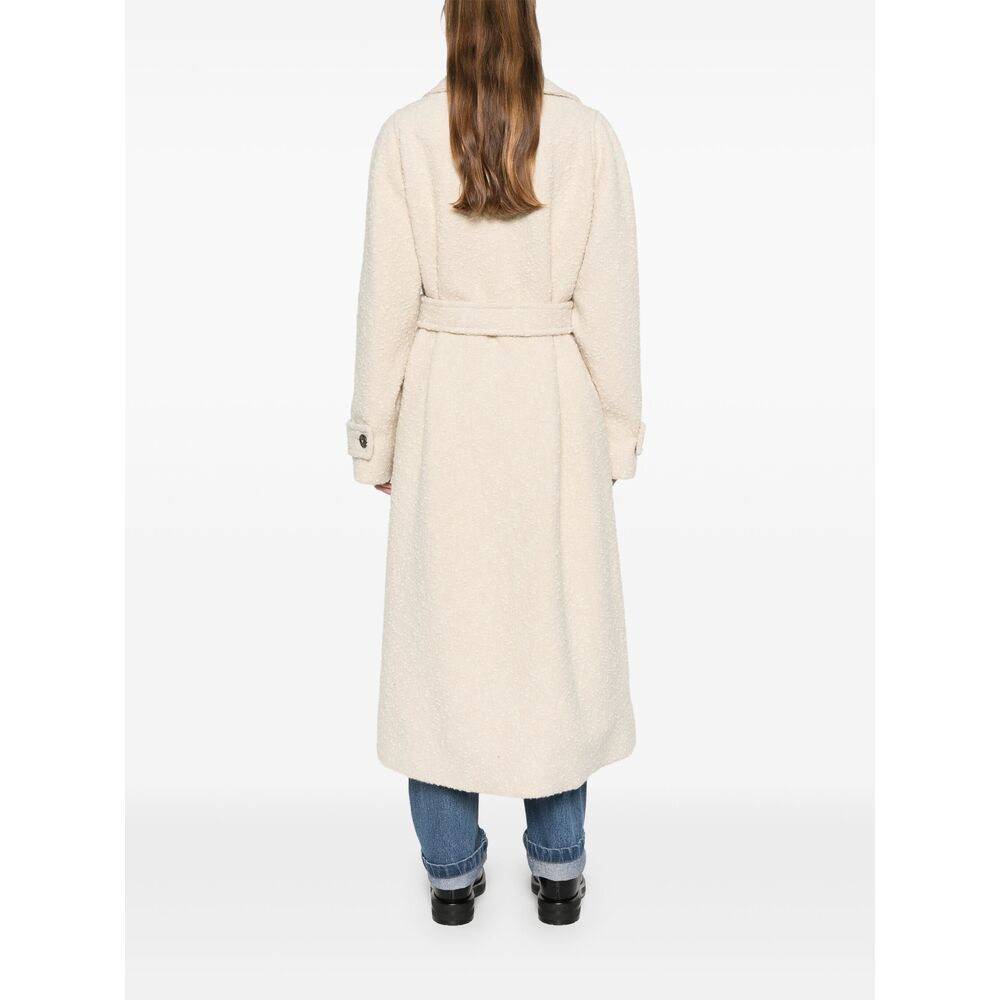 Herno Neutrals Coats - Double Breasted & Peacoats Women - 3