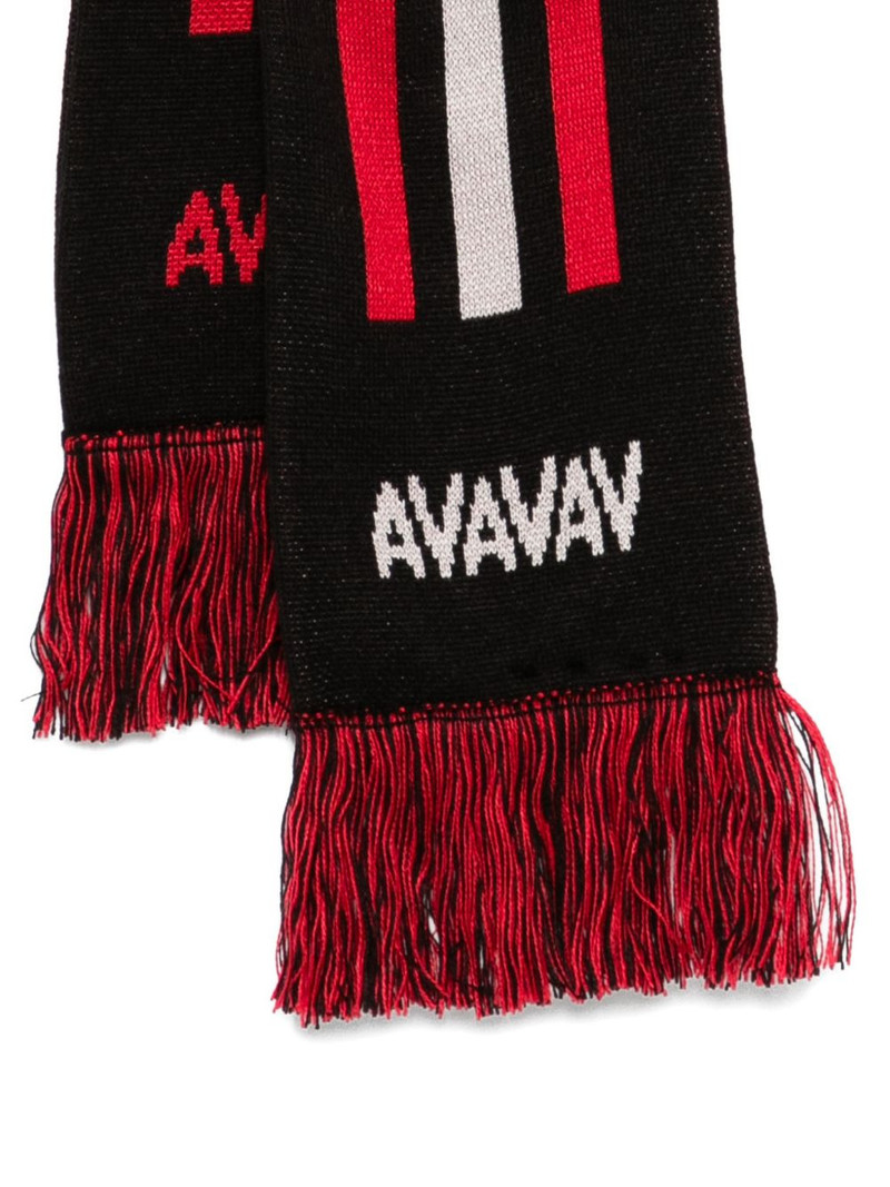 x Avavav Souvenir striped fringed scarf 3