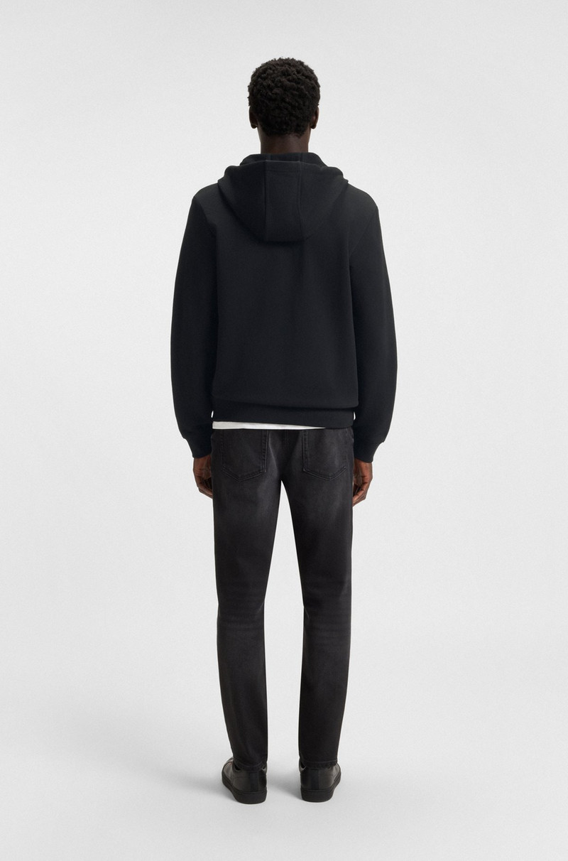 REGULAR-FIT HOODIE IN FRENCH TERRY WITH LOGO LABEL 3