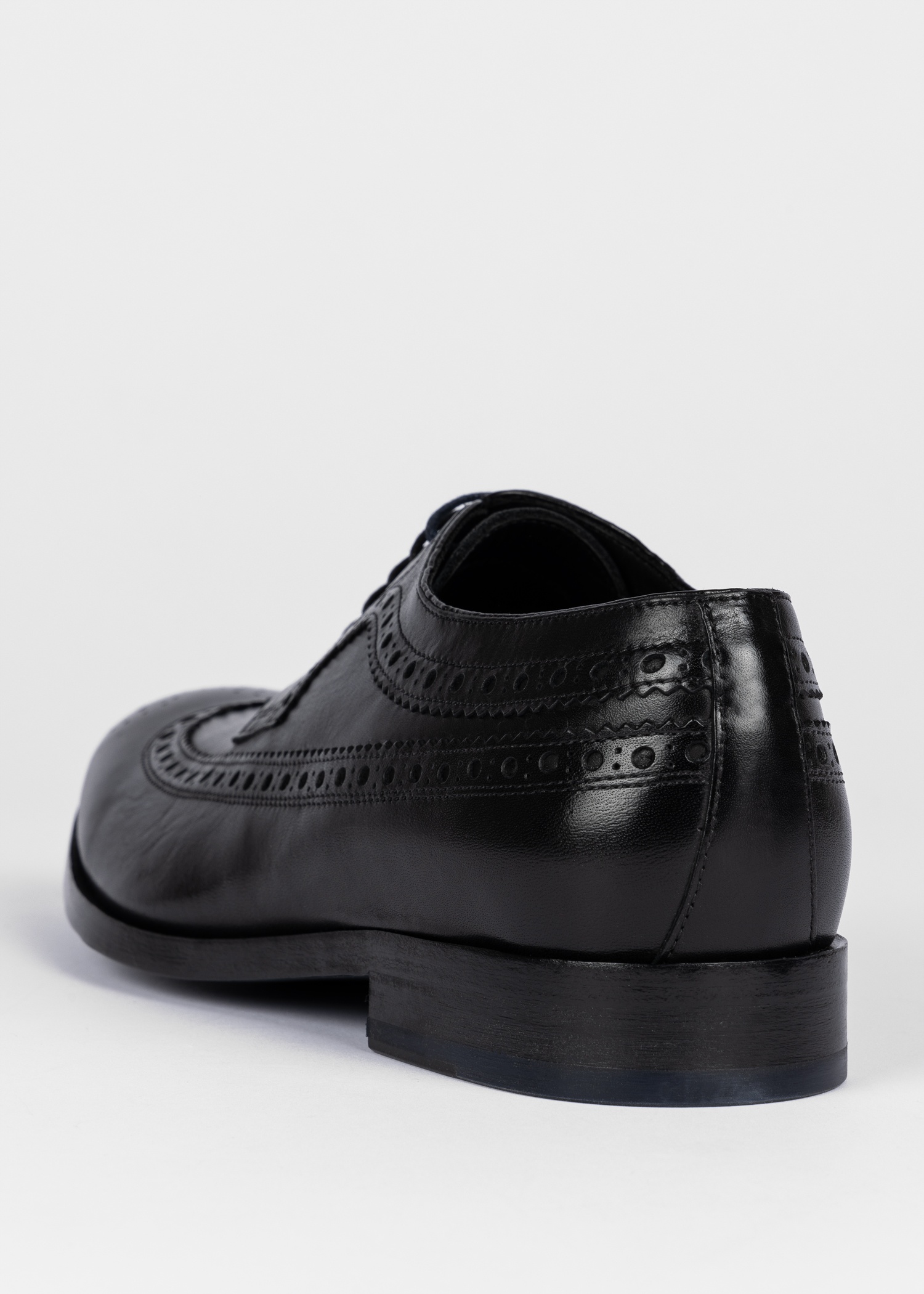 Black Leather 'Ark' Brogues - 3