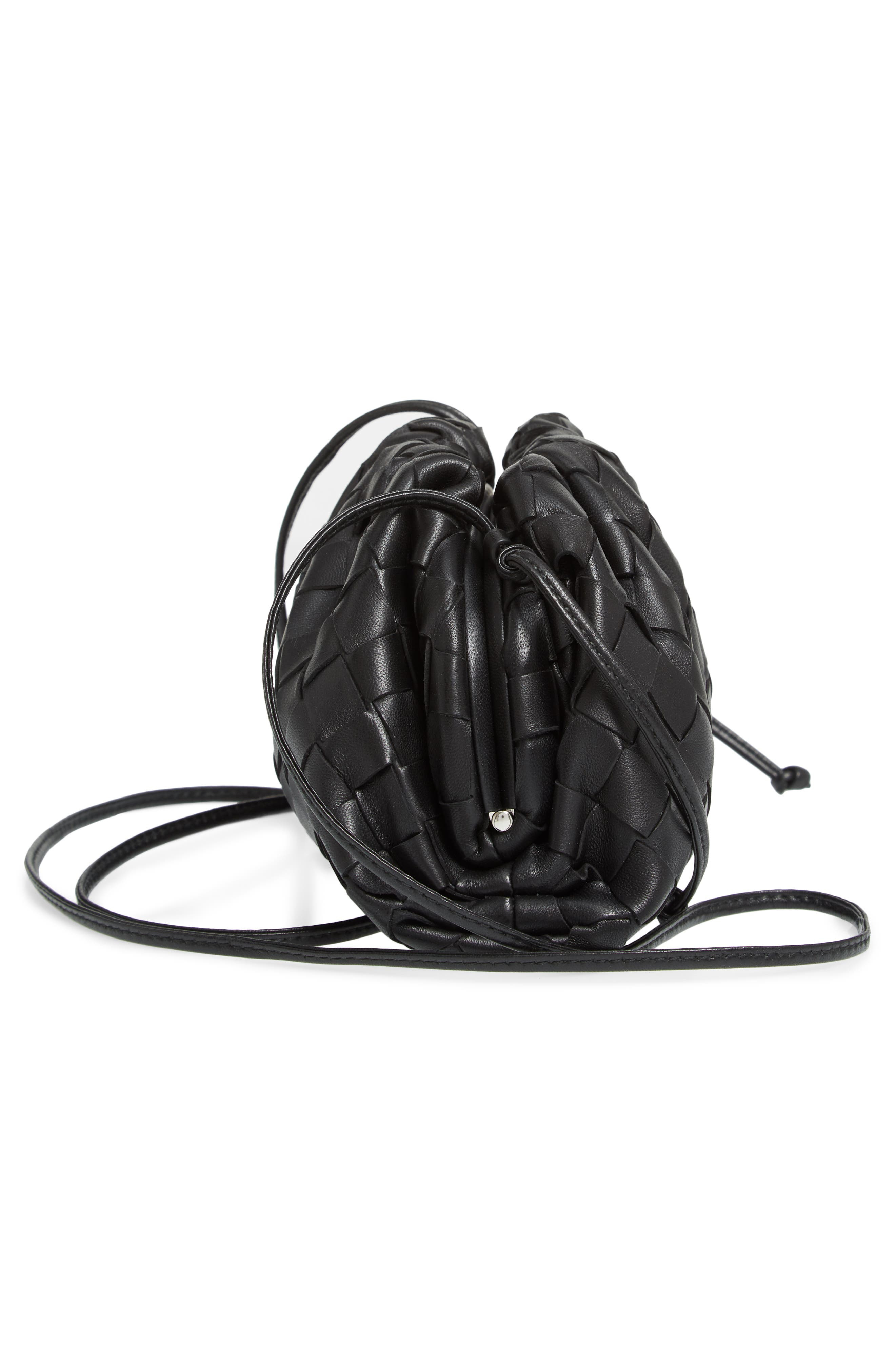 Bottega Veneta Small The Pouch Leather Clutch in Nero/Silver at Nordstrom - 5