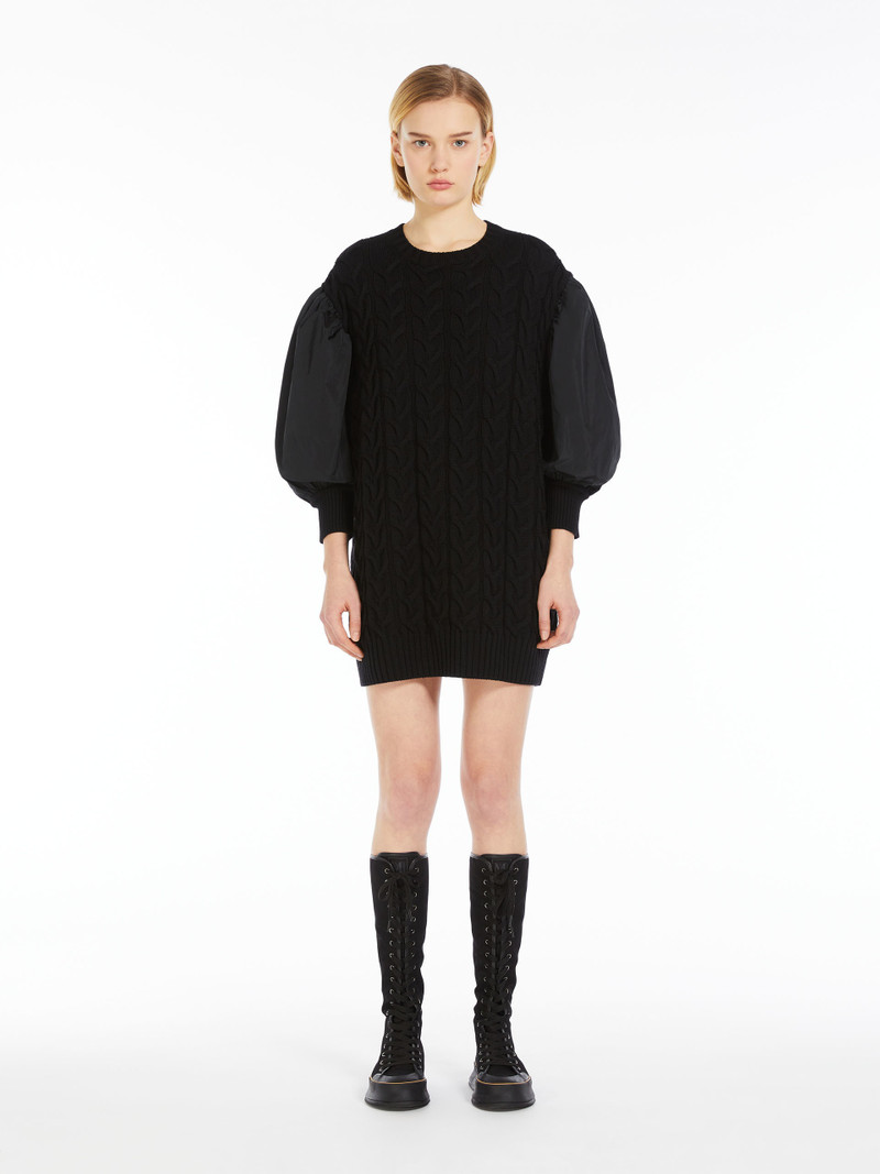 VITTOR Wool dress with balloon sleeves 3