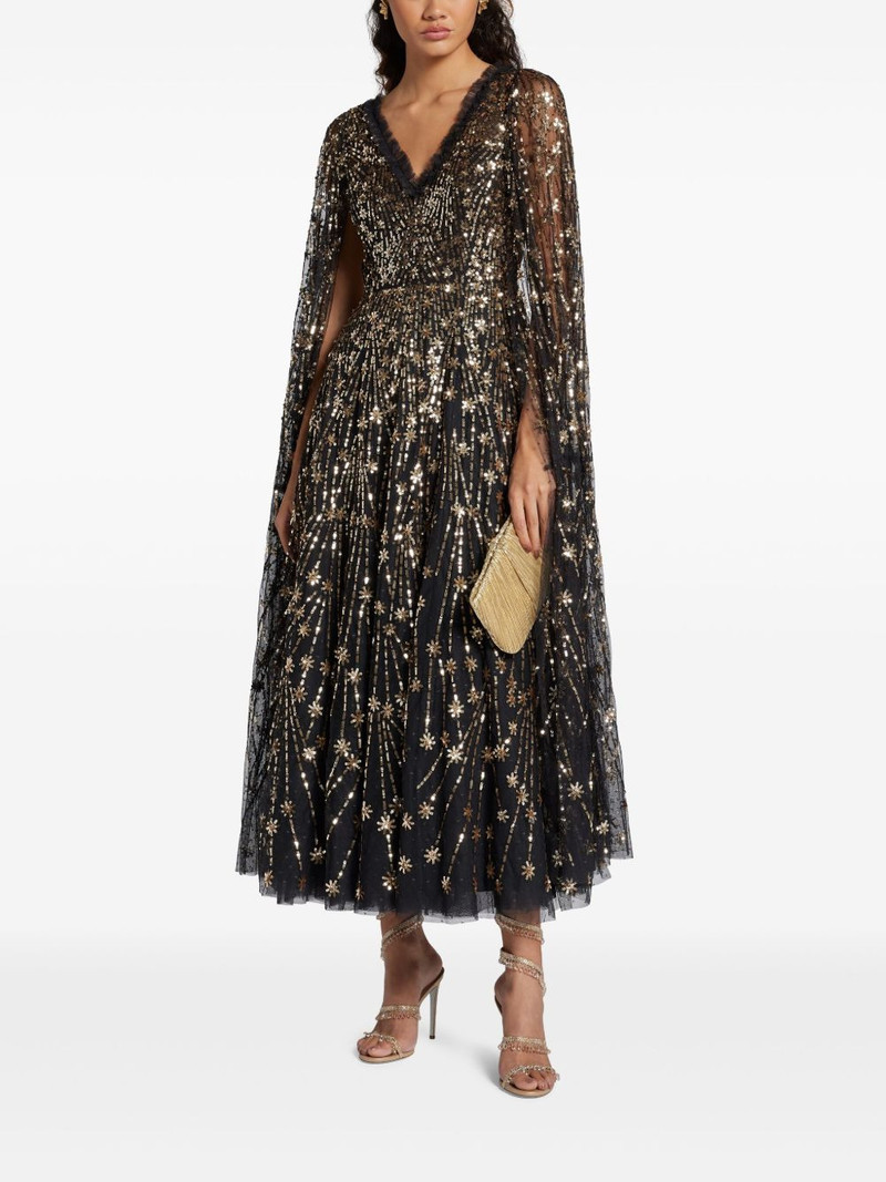 Needle & Thread sequined cape dress outlook