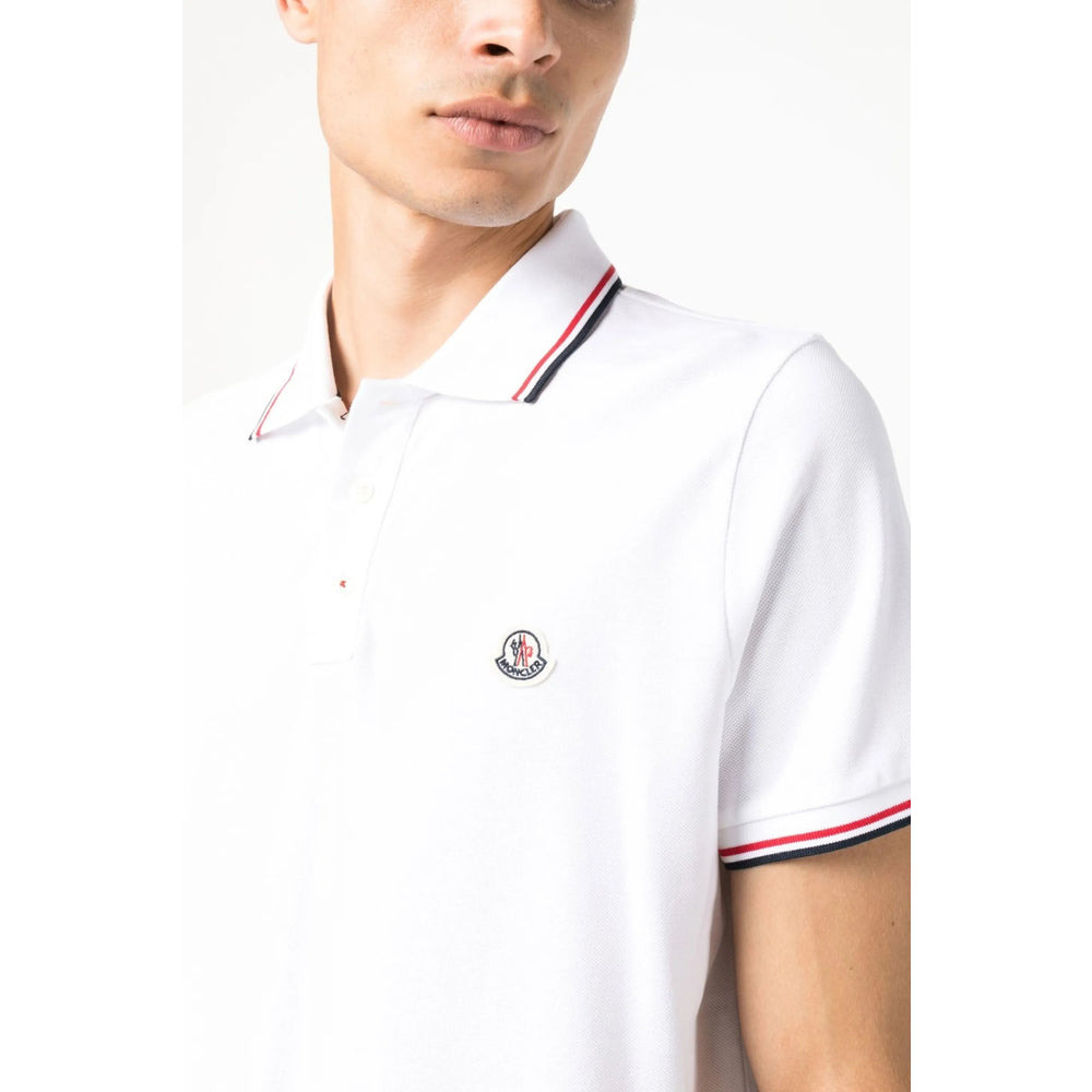 Moncler White Polo Shirts Men - 5