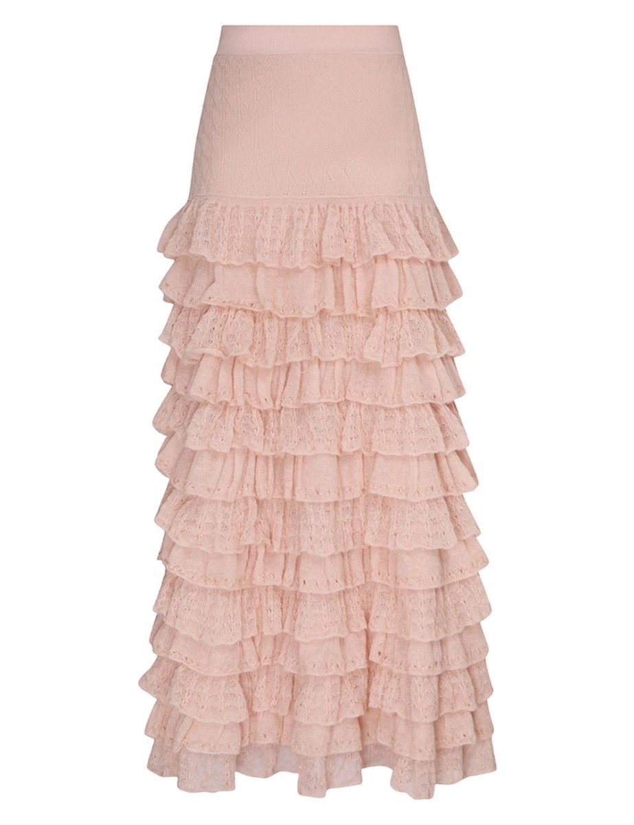 LUMINOSITY LACE FRILL SKIRT - 1