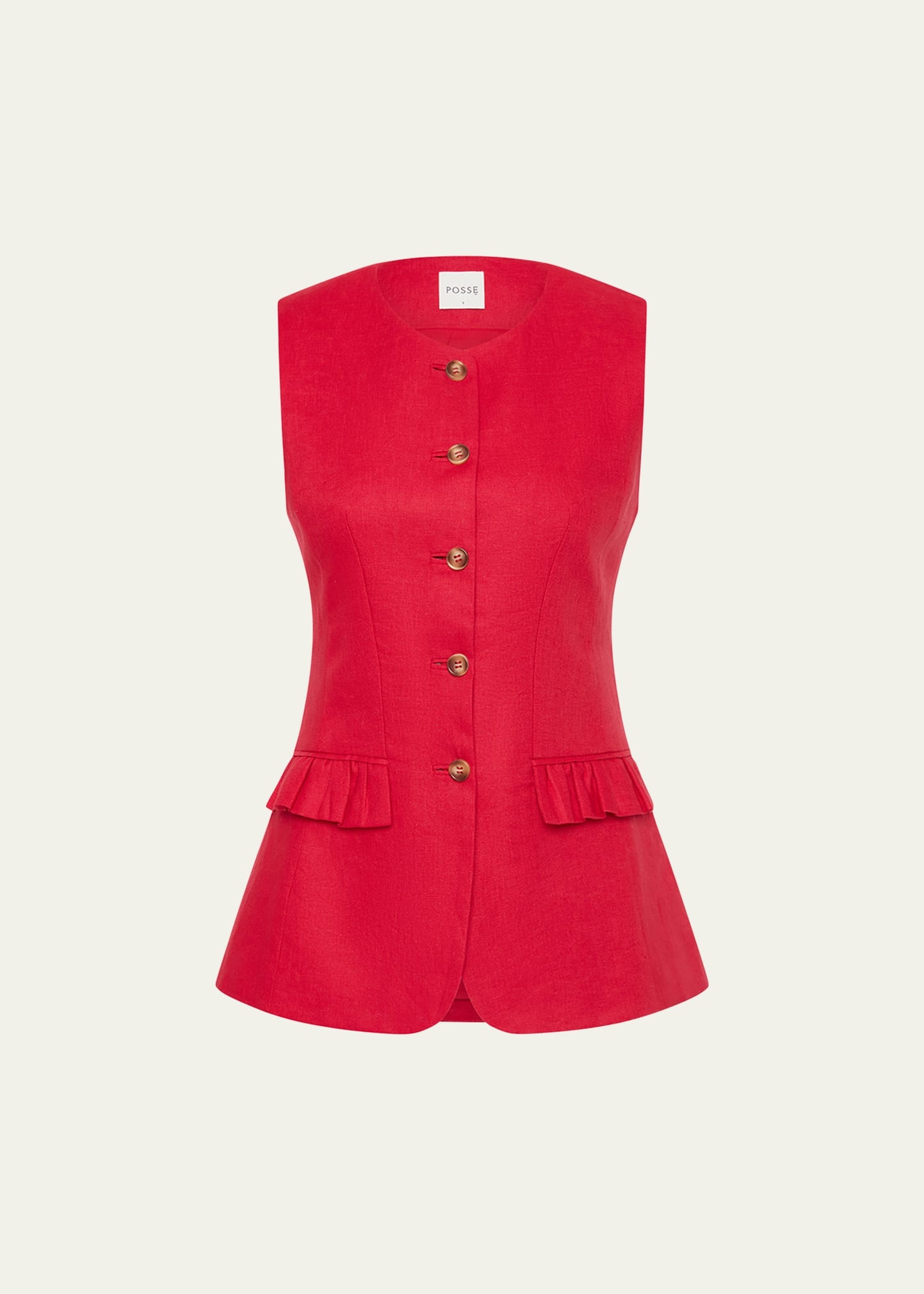 Matilda Linen Gilet - 1