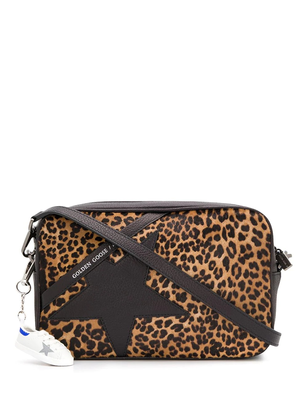 leopard star cross-body bag - 1