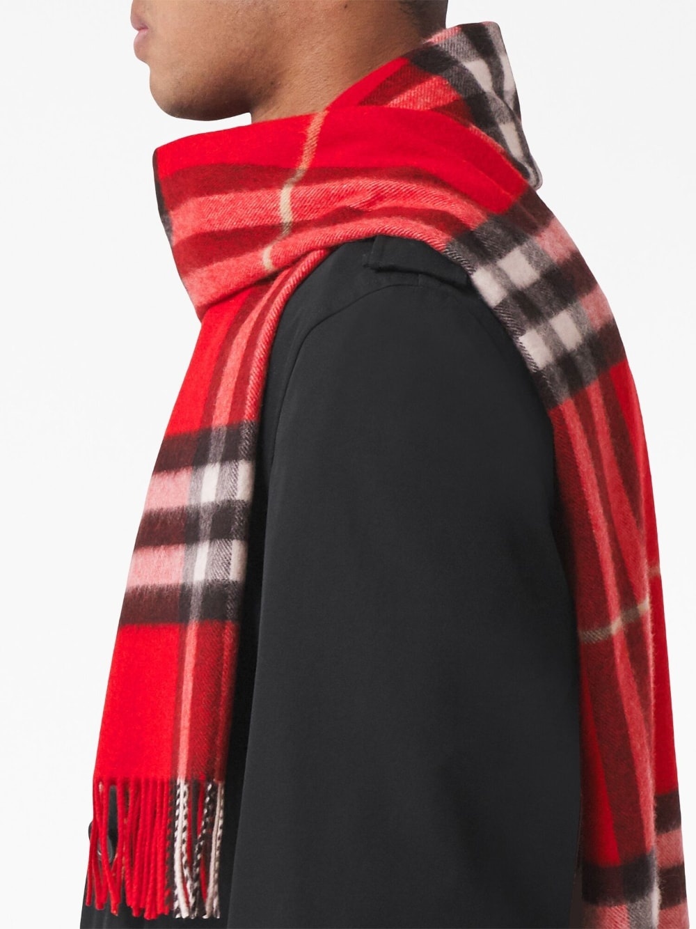 The classic check cashmere scarf - 4