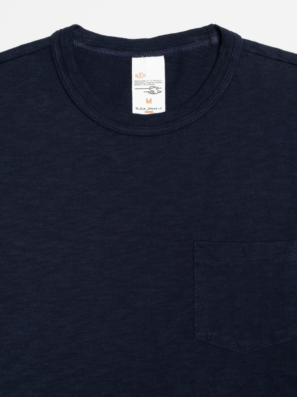 Roy Heavy Slub T-Shirt Blueberry - 2