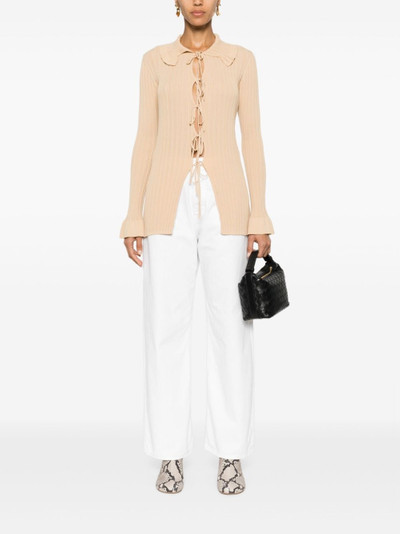 BY MALENE BIRGER ruffled ribbed cardigan outlook