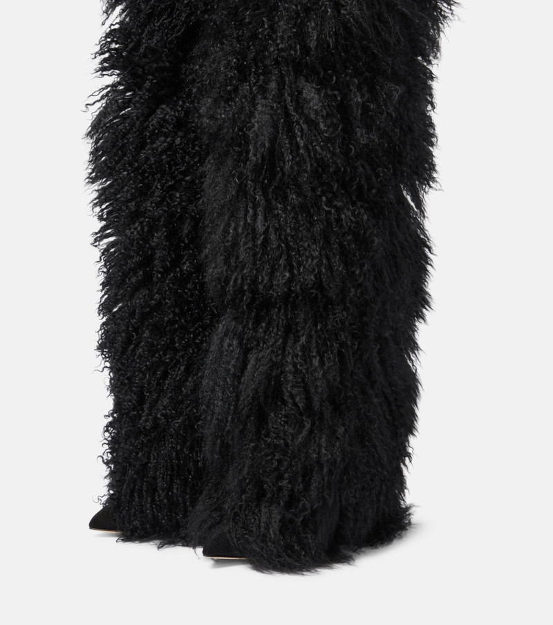 Shearling fur boots 5