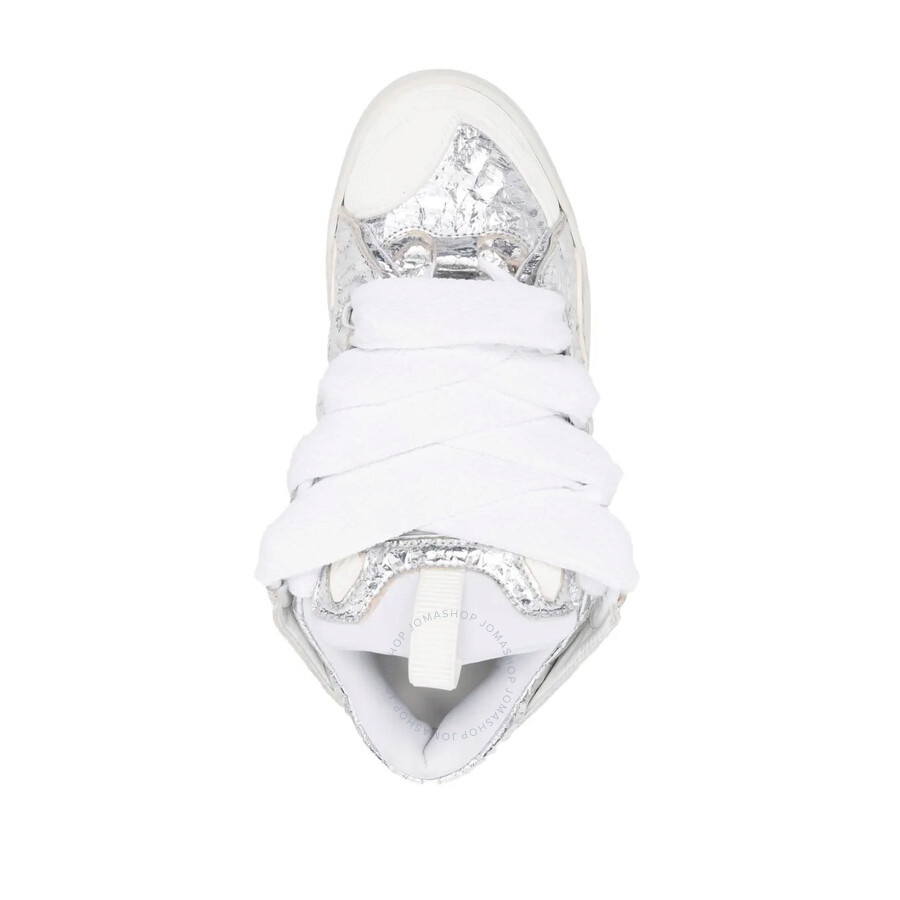 Lanvin Curb Metallic Leather Sneakers - 3