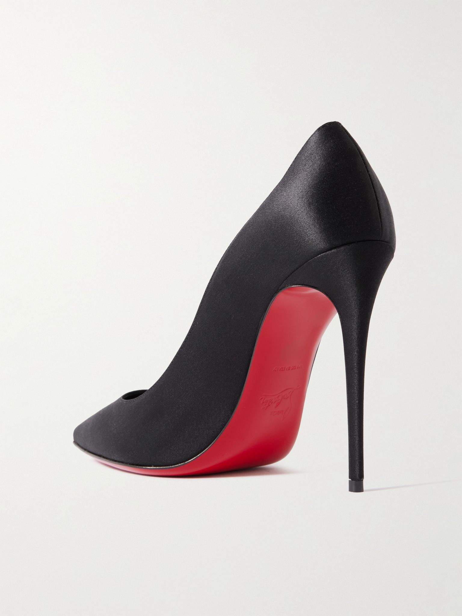 Classic Kate 100 satin-crepe pumps Black - 3