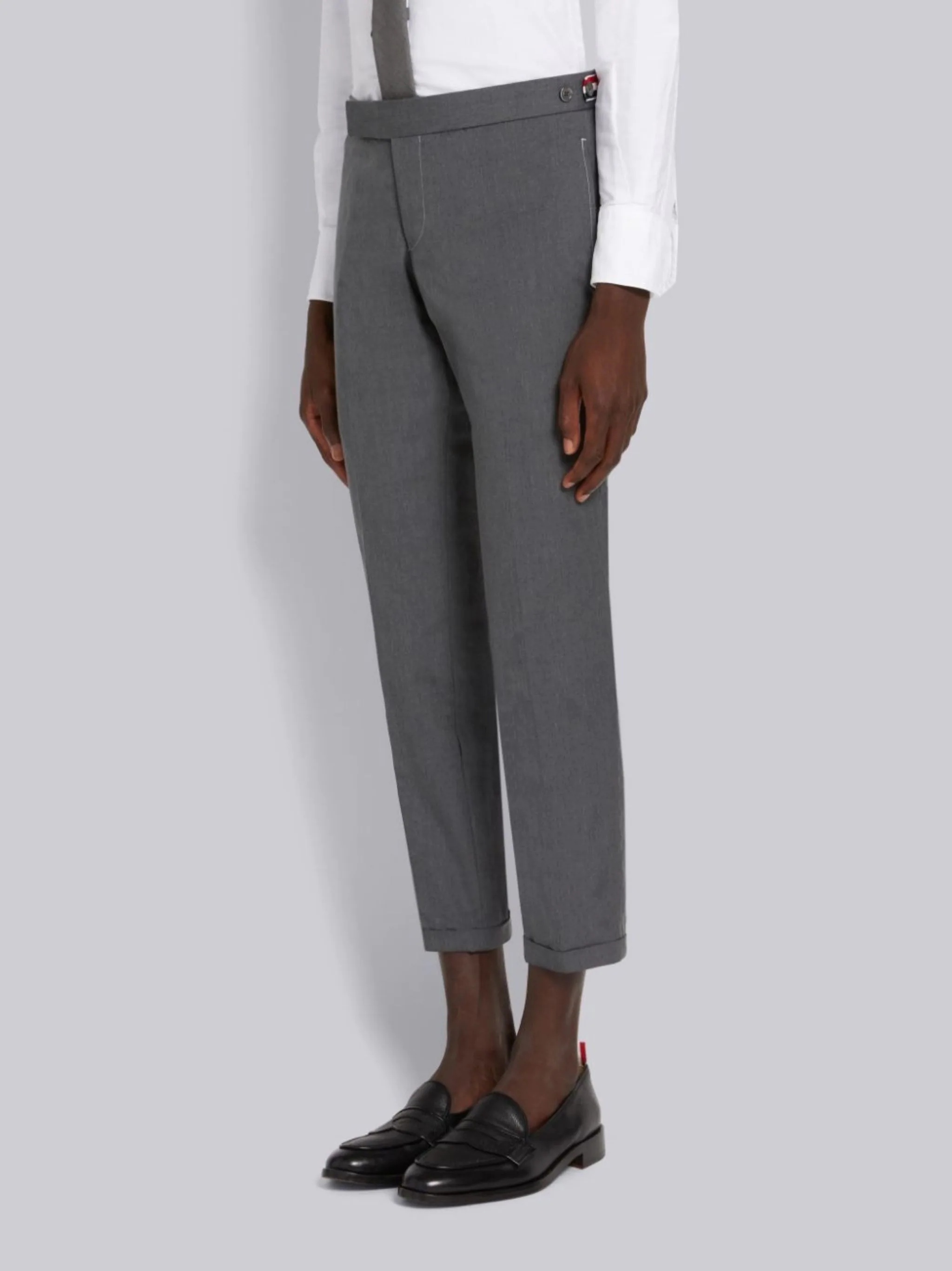 slim-fit cropped trousers - 2