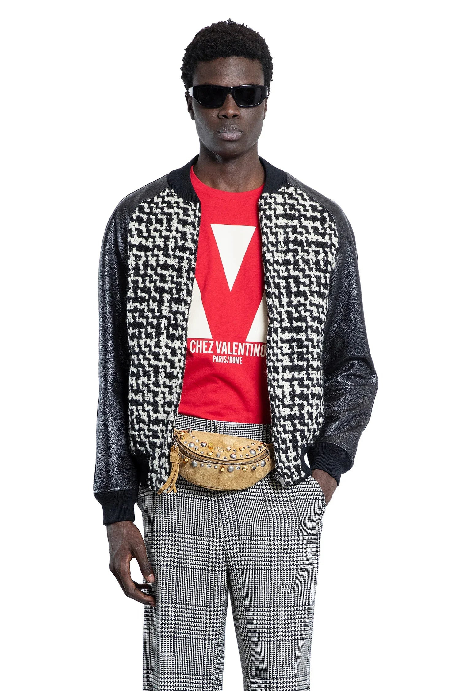 Chez-Valentino-Wool-Tweed-Bomber-Jacket - 5