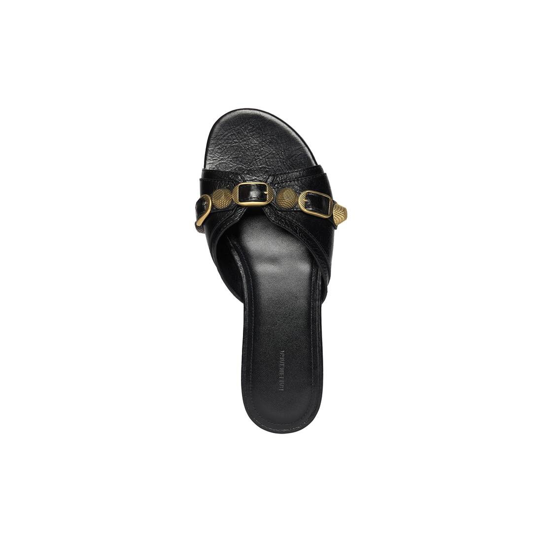Women's Cagole Sandal in Black - 5