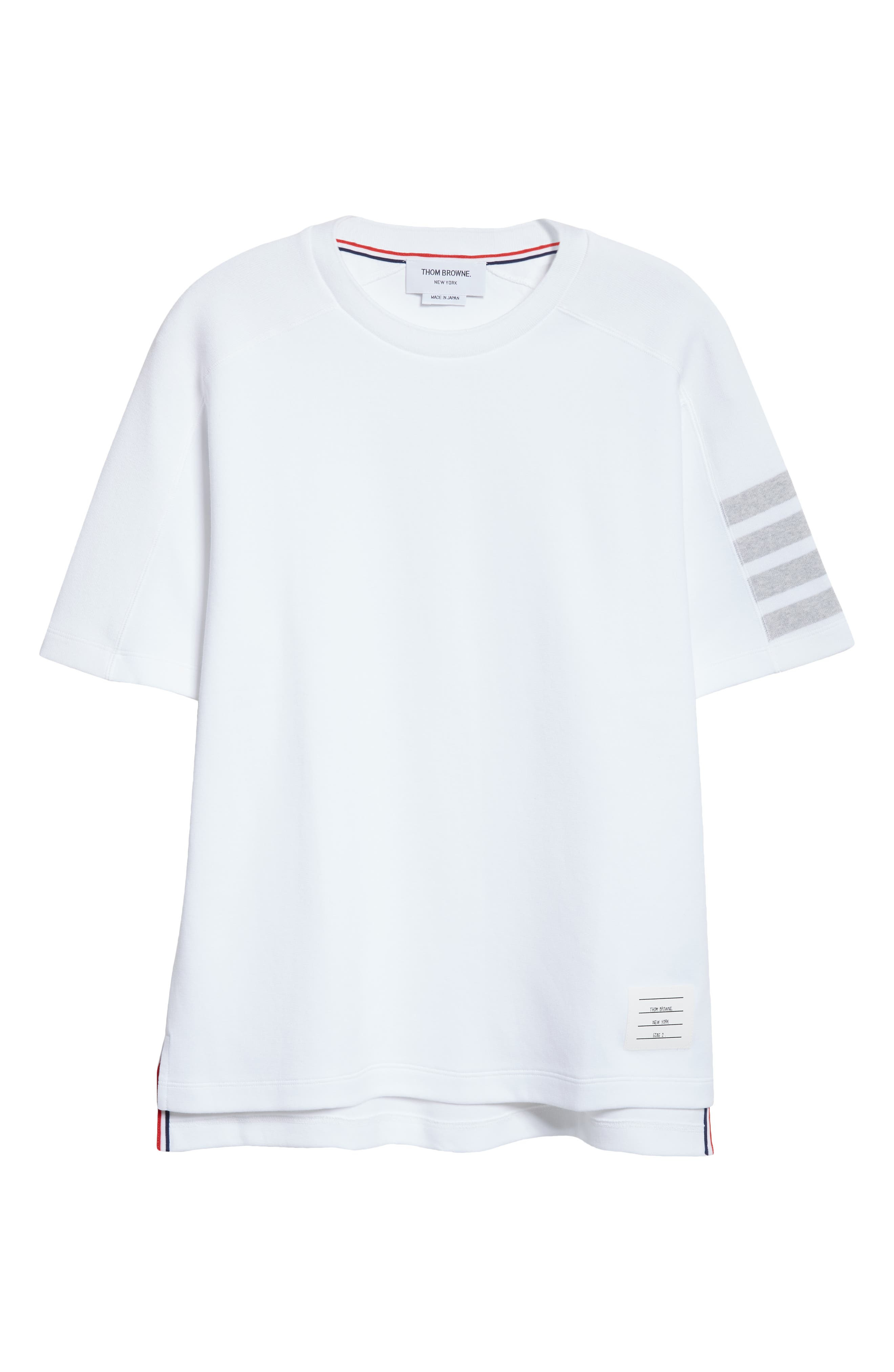 Thom Browne Milano 4-Bar Cotton T-Shirt in White at Nordstrom - 6