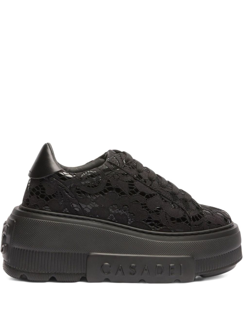 lace platform sneakers - 1