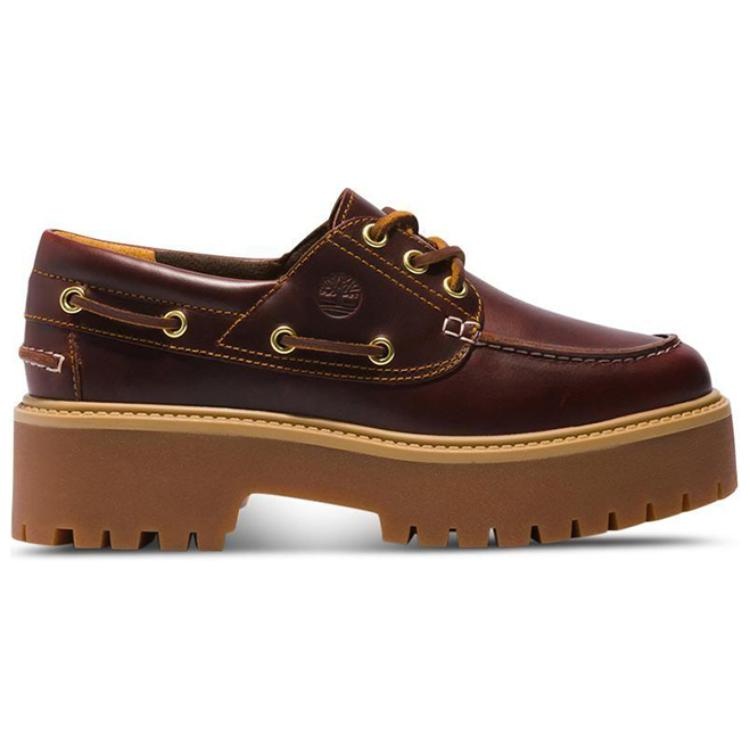 (WMNS) Timberland Premium Boat Shoes 'Brown' A2QDMW - 2