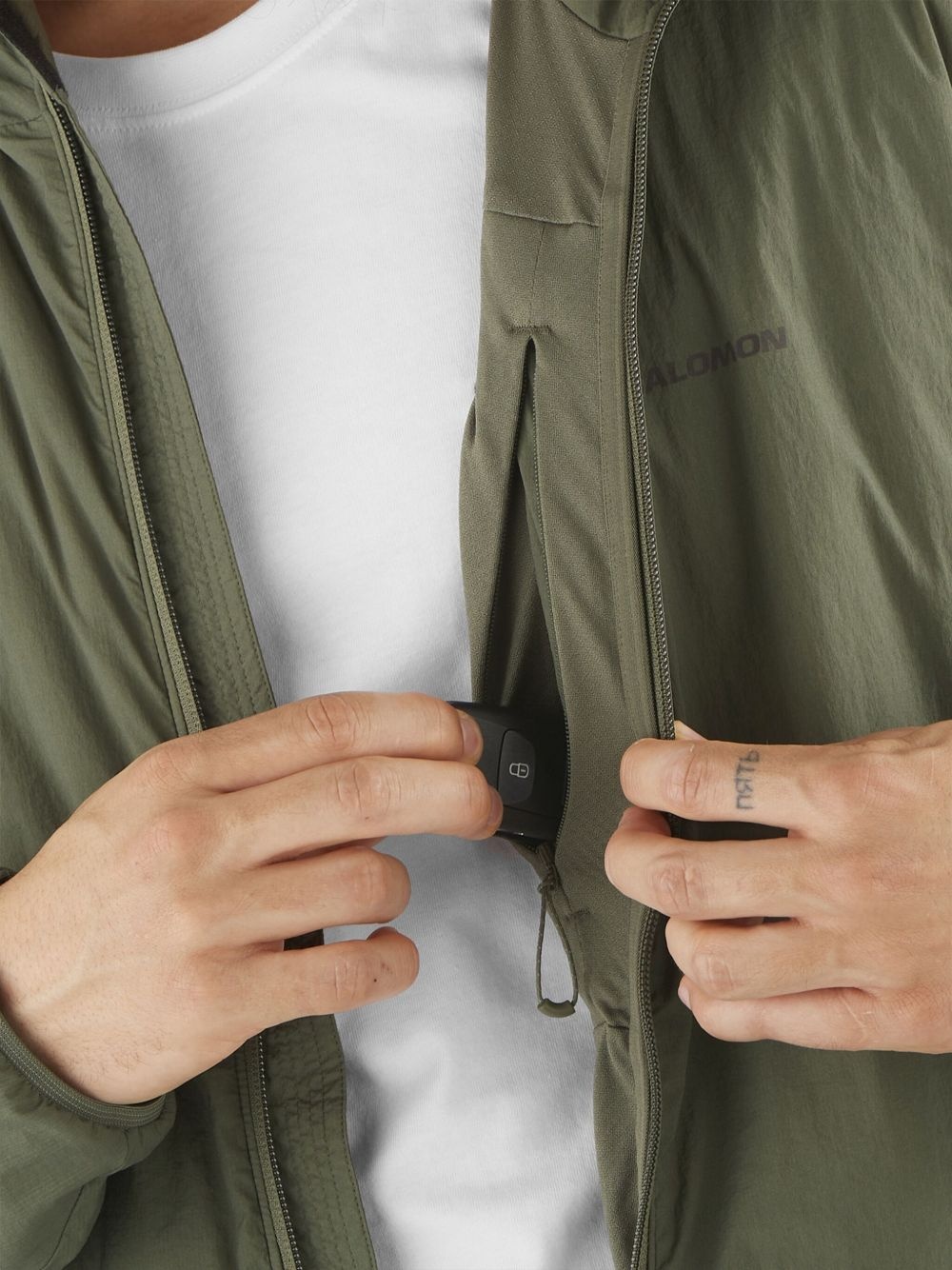 hooded zip-up jacket - 5