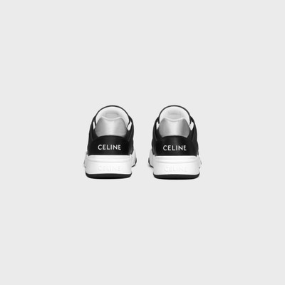 CELINE CELINE TRAINER CT-07 LOW LACE-UP SNEAKER in Mesh, Calfskin AND Laminated Calfskin outlook