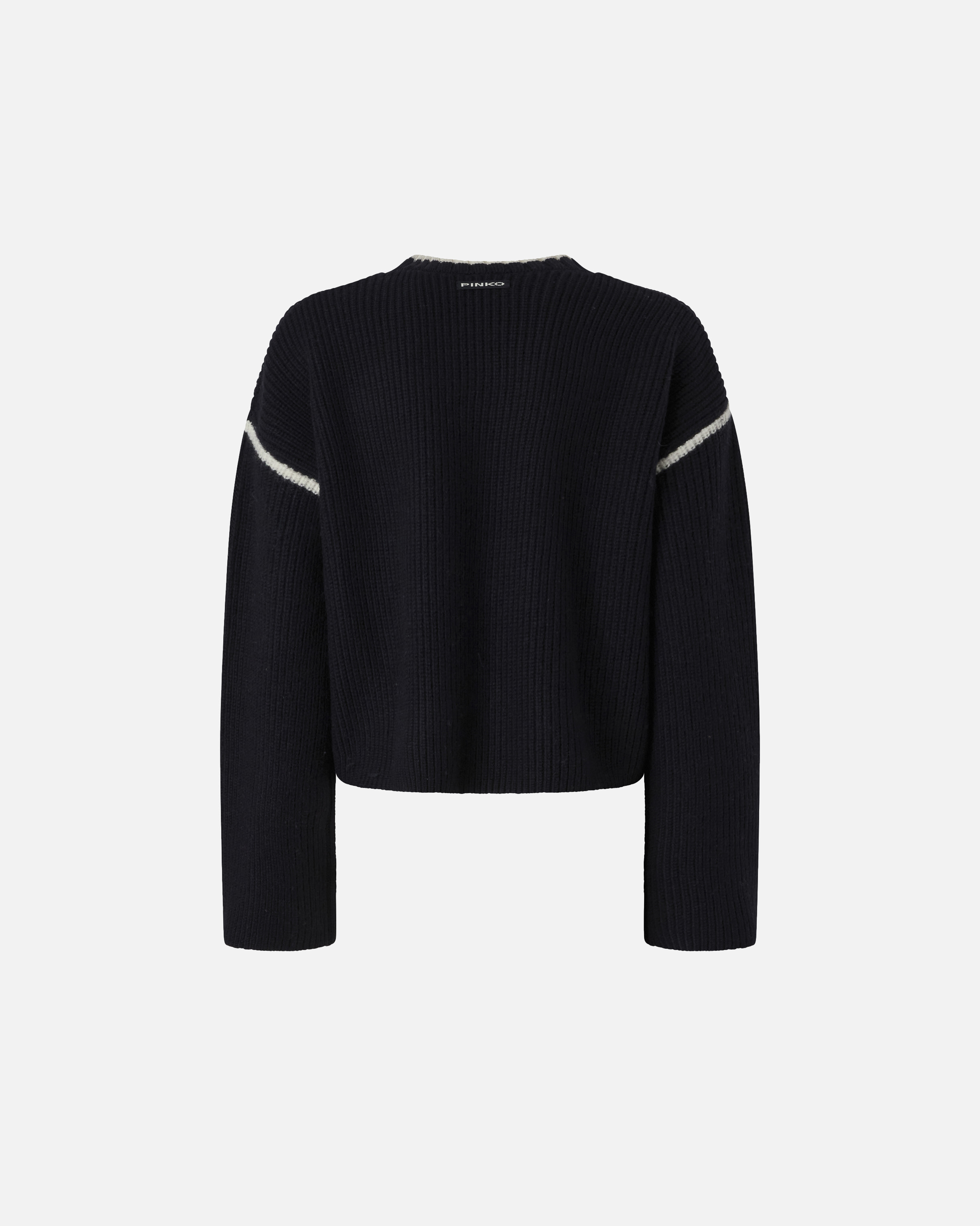 ROUND-NECK SWEATER WITH BEJEWELLED EMBROIDERY - 6