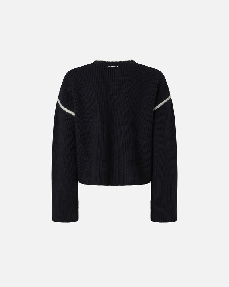 ROUND-NECK SWEATER WITH BEJEWELLED EMBROIDERY 6