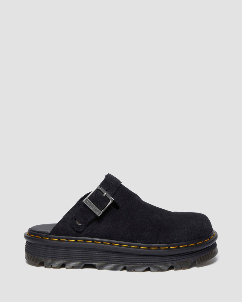 Zebzag Suede Slingback Platform Mules - 1