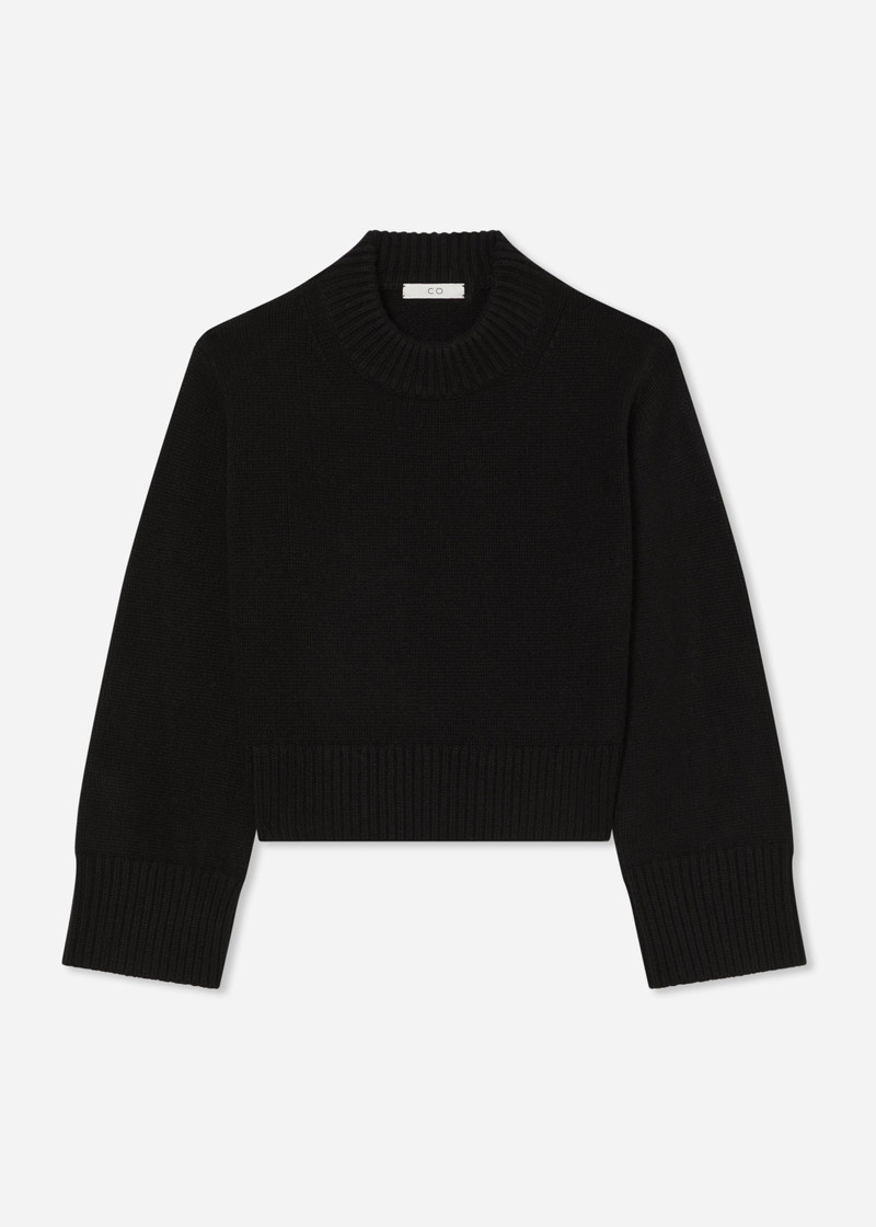 Cropped Oversized Sweater in Cashmere 1