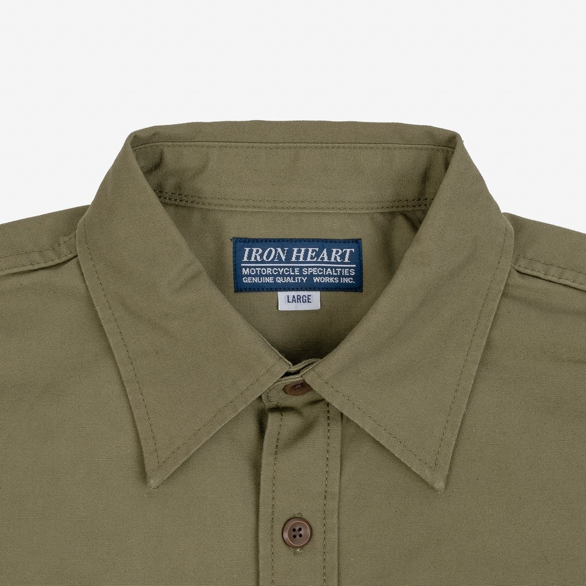 IHSH-354-ODG 9oz Military Shirt - Olive Drab Green - 7