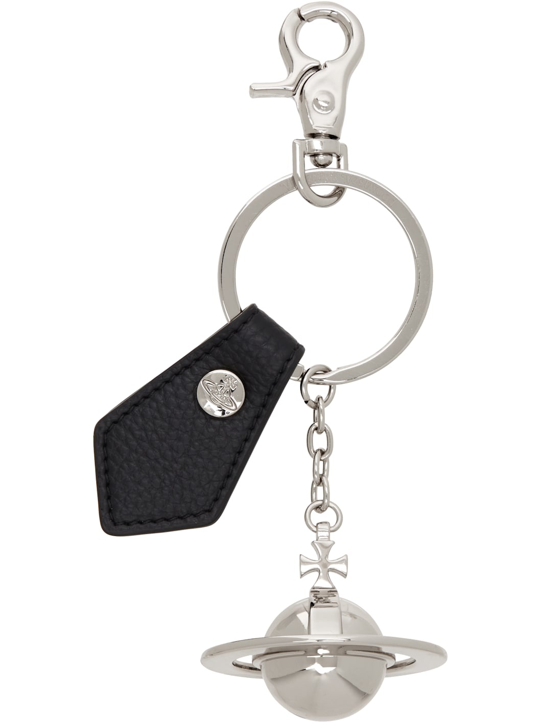 Silver 3D Orb Keychain - 2