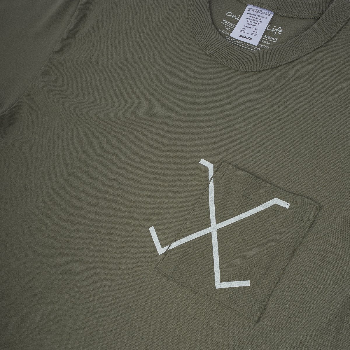 OGL-TEE-WX2-OLV OGL 6.2oz Pocket Tee - Olive - 7