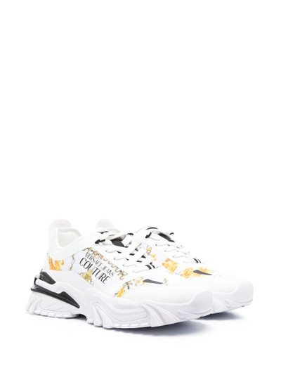 VERSACE JEANS COUTURE Baroccoflage-print low-top sneakers outlook