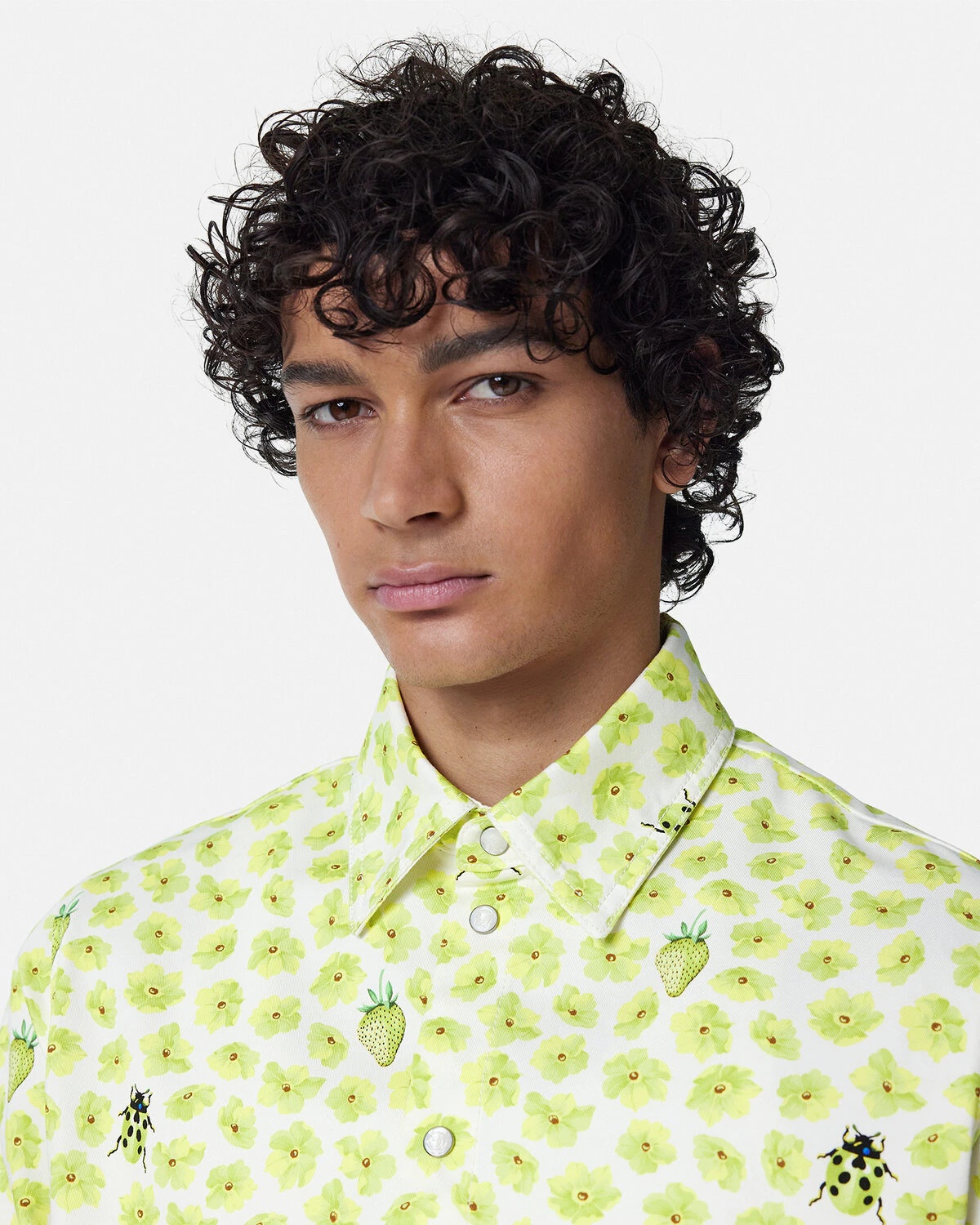 Strawberry Garden Denim Shirt - 3