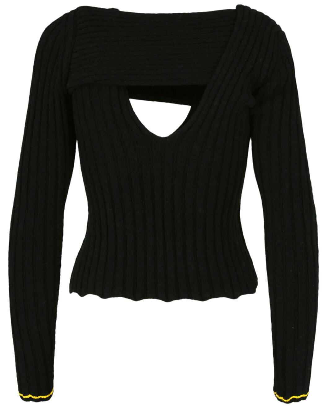 Bottega Veneta Boucle Ribbed V-Neck Sweater - 2