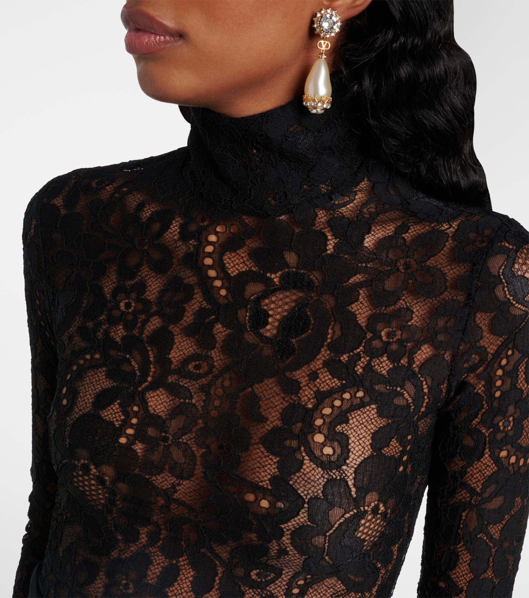 Rebrodé lace jumpsuit - 4