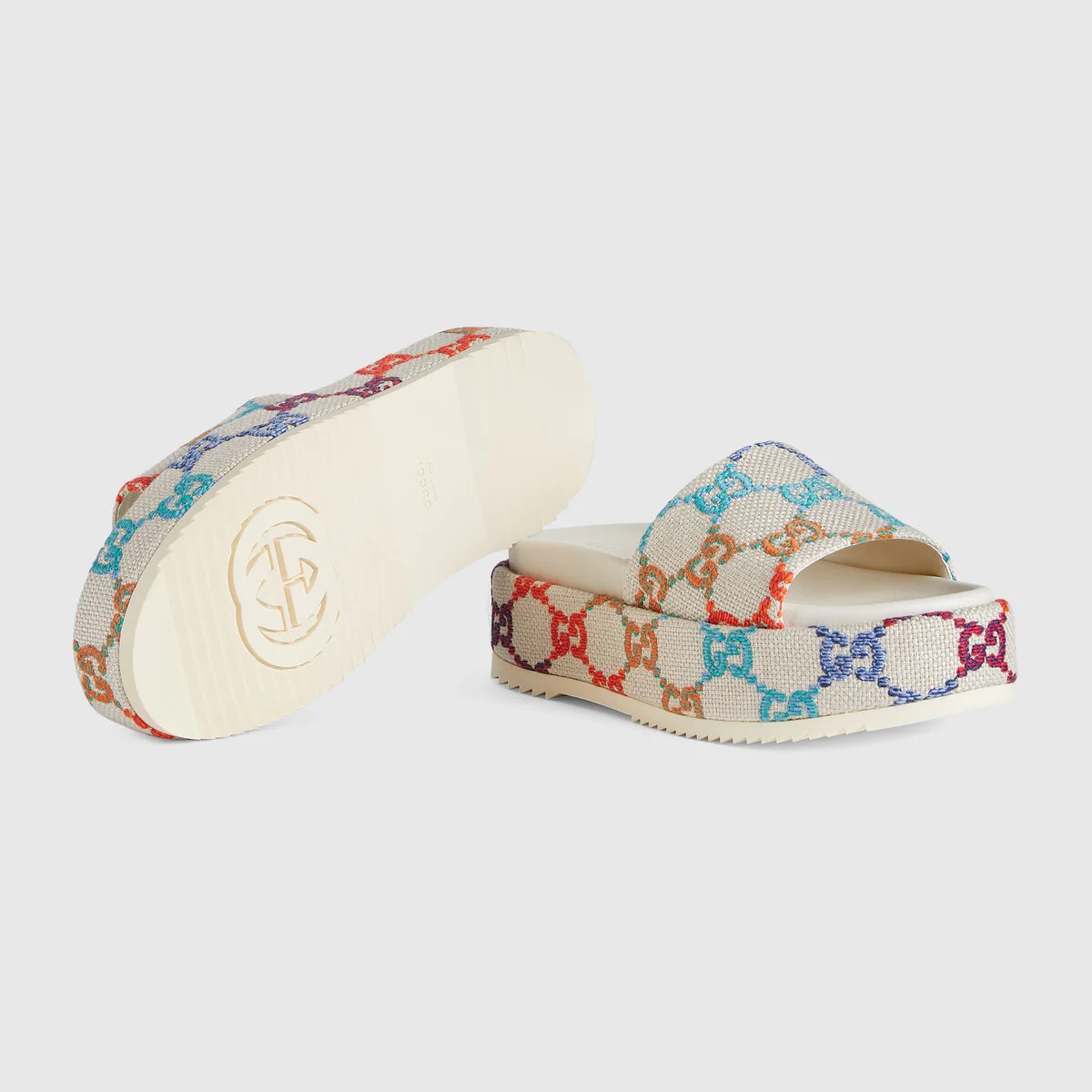 Women's platform slide sandal - 5