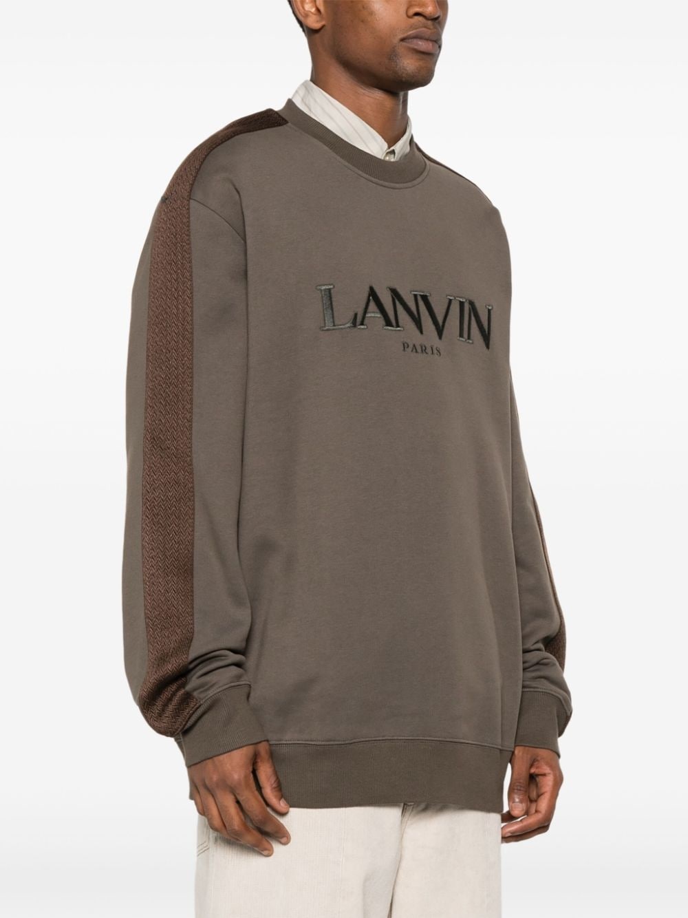 logo-embroidered sweatshirt - 3