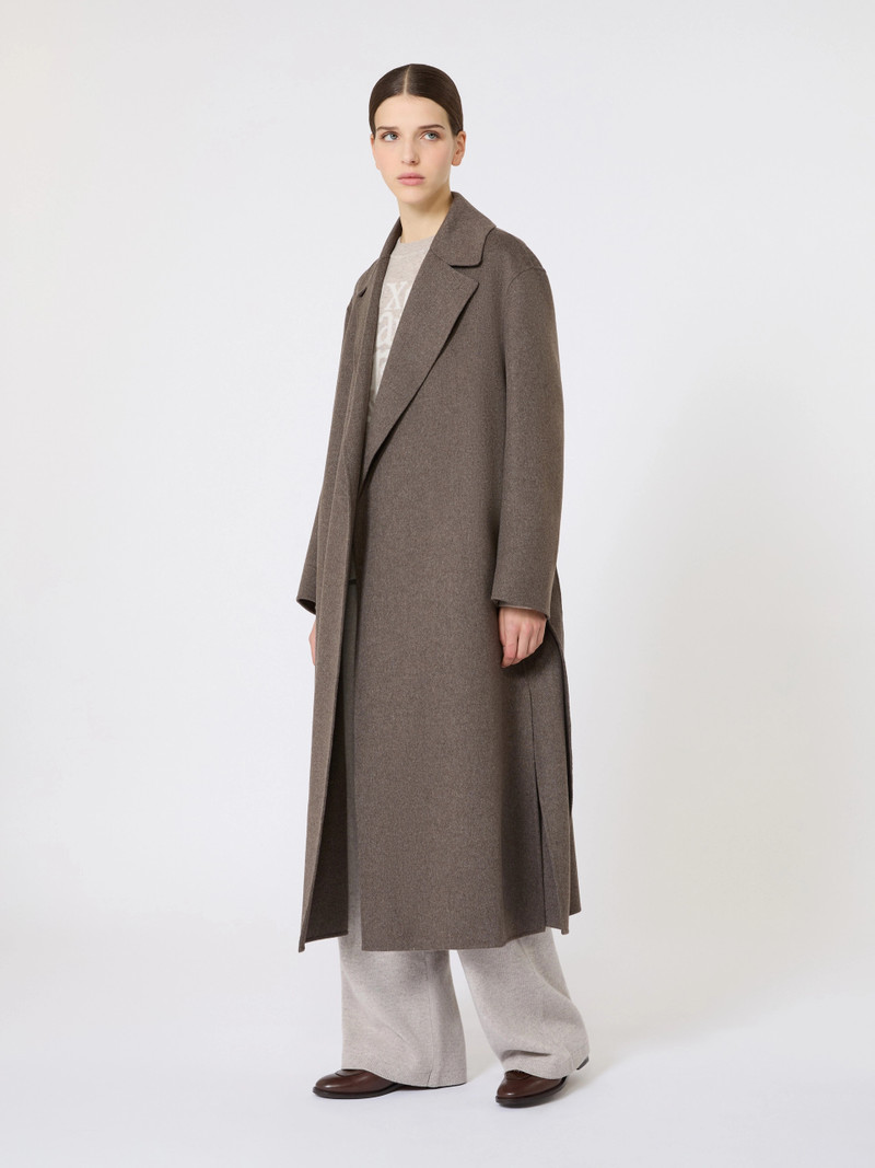 'S Max Mara LUNA Wool robe coat - MUD outlook