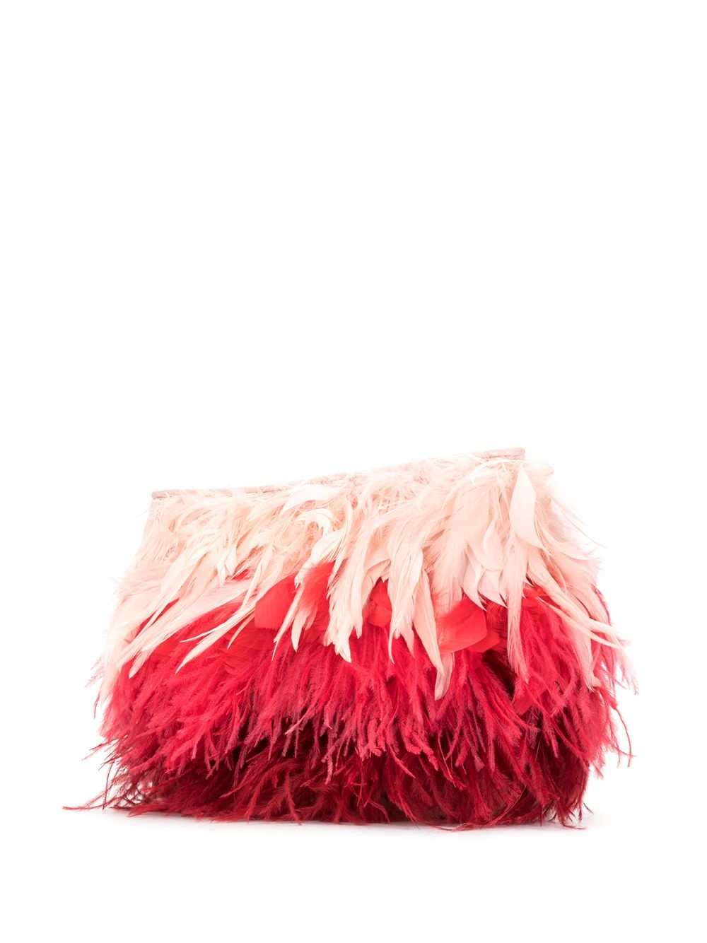 feather clutch bag - 3