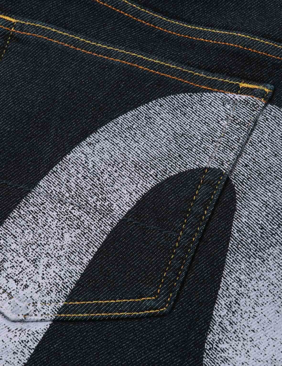 SEAGULL DAICOCK PRINT JEANS - 7