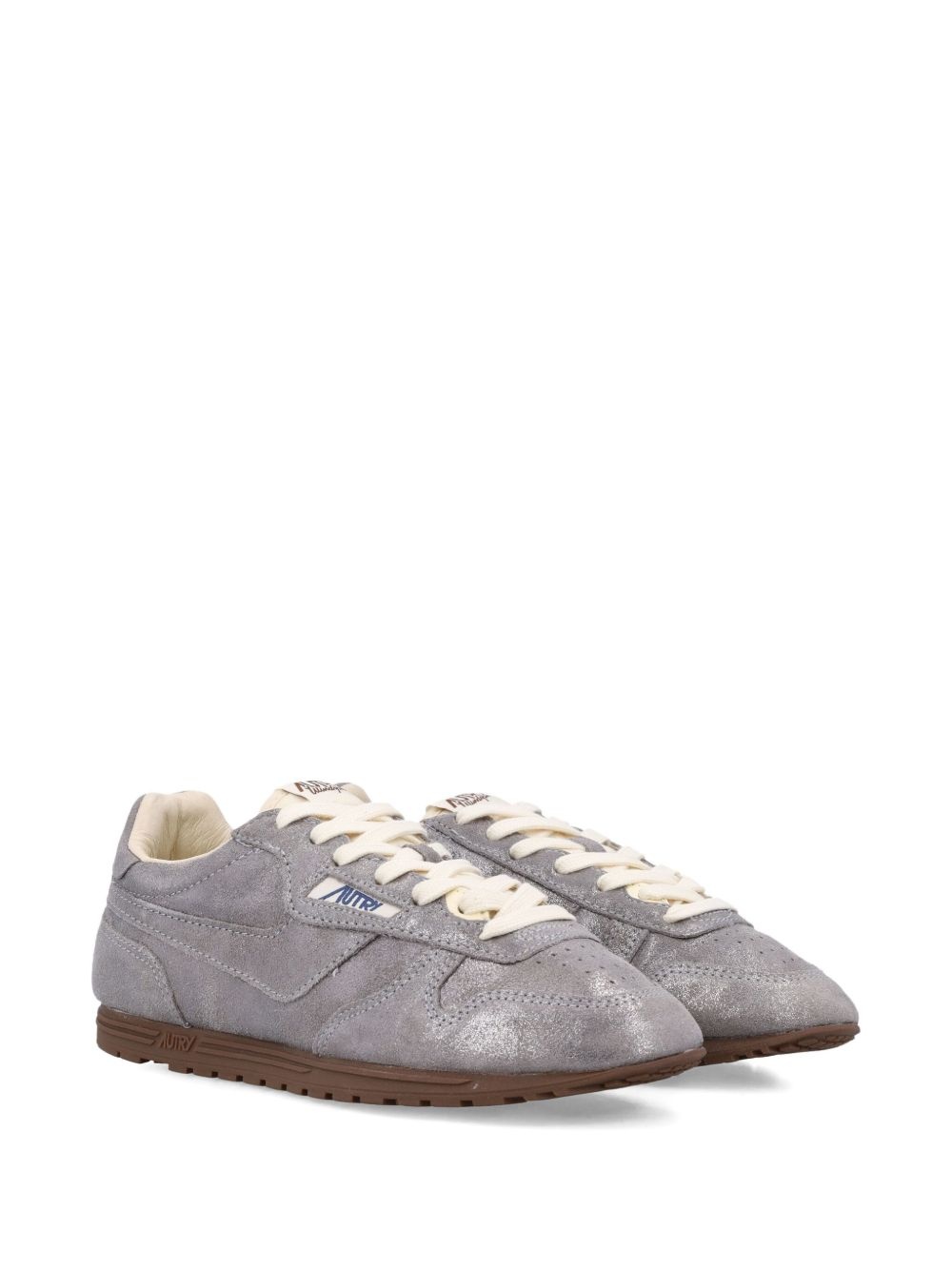 Windspin metallic leather sneakers - 2