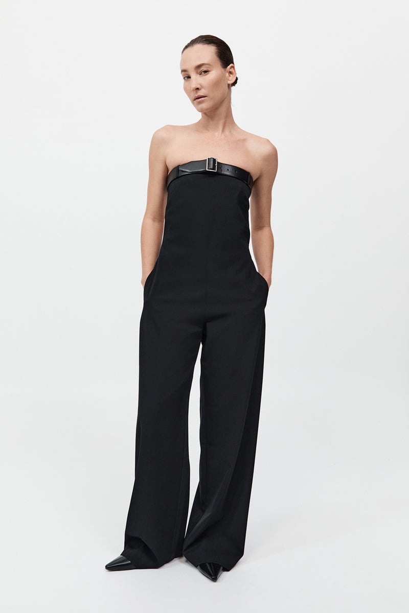 Deconstructed Tailored Jumpsuit - Black - 3