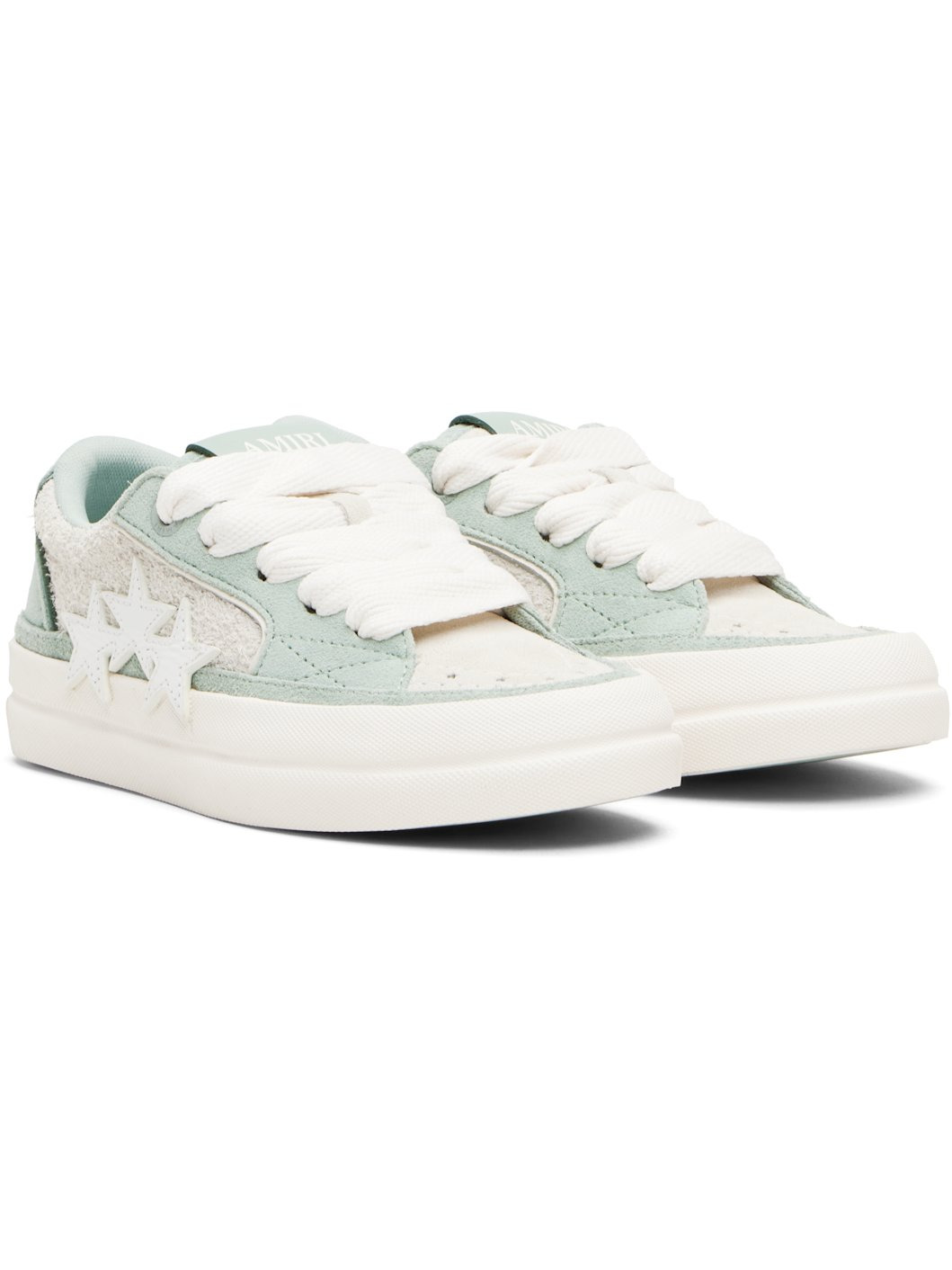 Gray & Green Sunset Skate Sneakers - 4